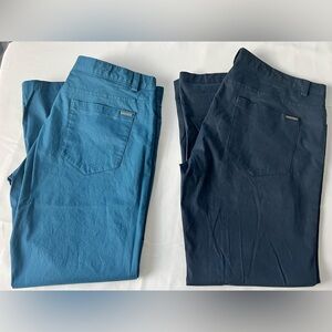 Calvin Klein Men's Slim Fit Chino Pants Size W36xL30 Navy Blue  Lot Of 2